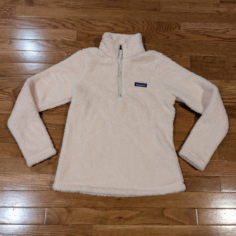 Patagonia Cream Peach Fleece Jacket